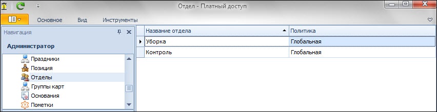 отделы